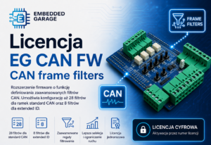 Licencja EG CAN FW - ID Filters